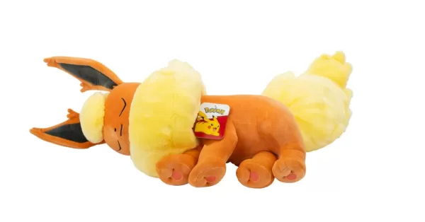 Adorable Pokémon Flareon Sleeping Plush Restocked at Walmart for $30