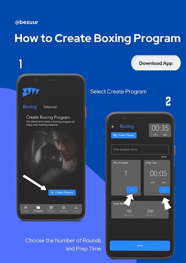 Bezuur Boxing Interval Timer Tangkapan skrin 2