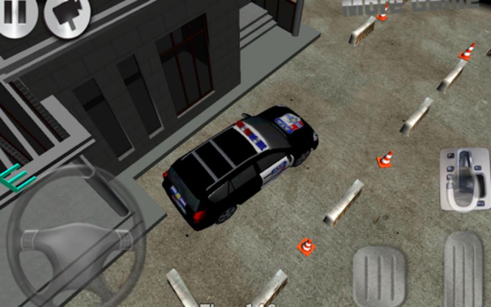 3D police car parking Captura de tela 2