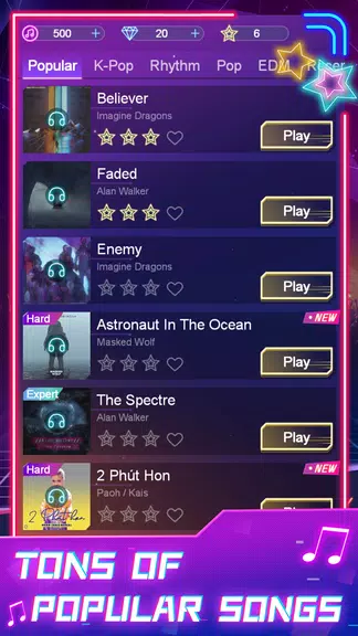 Schermata Magic Piano:EDM Music Tiles 4