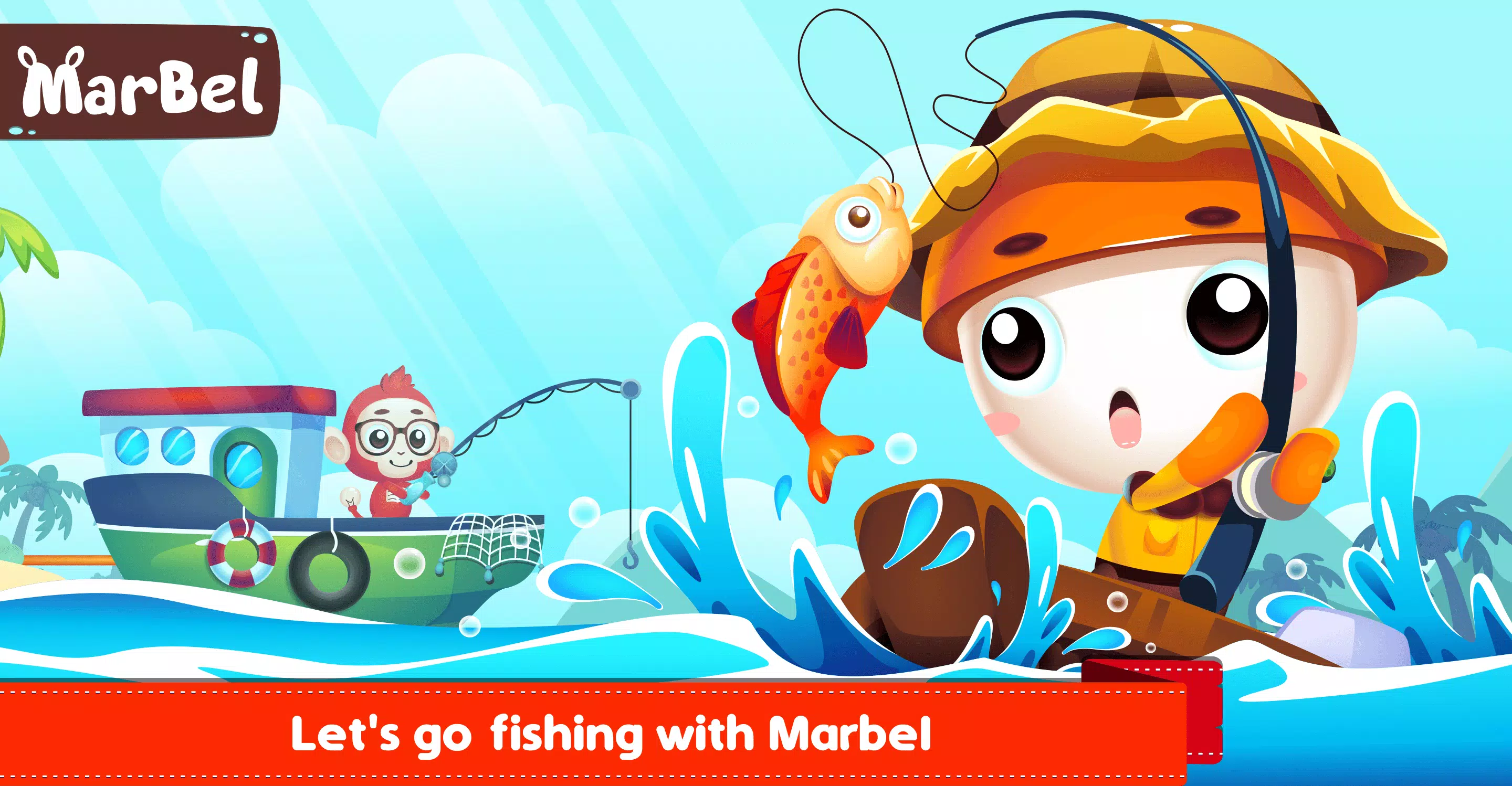 Marbel Fishing - Kids Games ภาพหน้าจอ 1