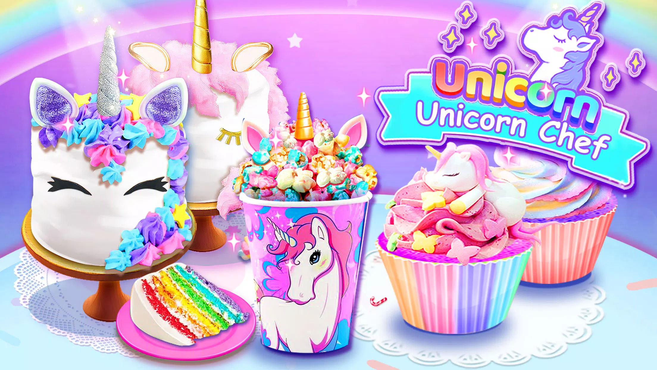 Girl Games: Unicorn Cooking 스크린샷 1