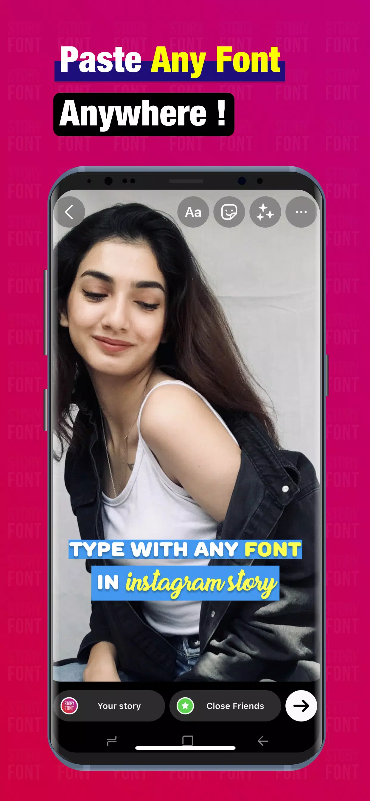 StoryFont for Instagram Story Captura de pantalla 1