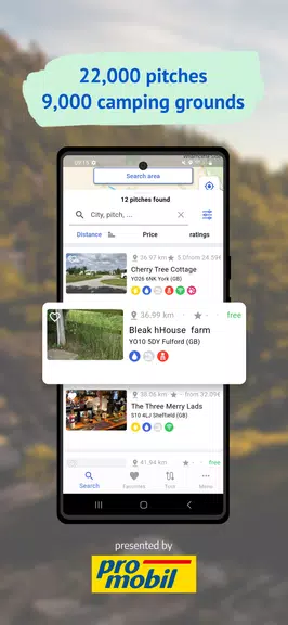 Camping Radar de promobil Capture d’écran 1
