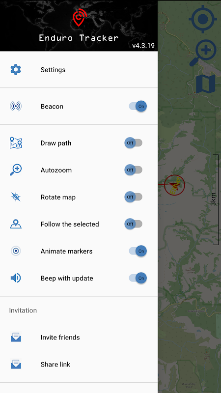 Enduro Tracker - GPS tracker Tangkapan skrin 1