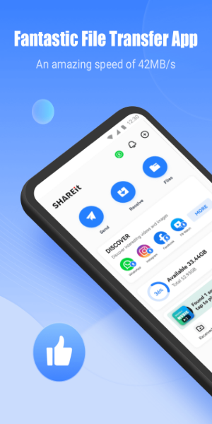 Schermata dell'app ShareIt