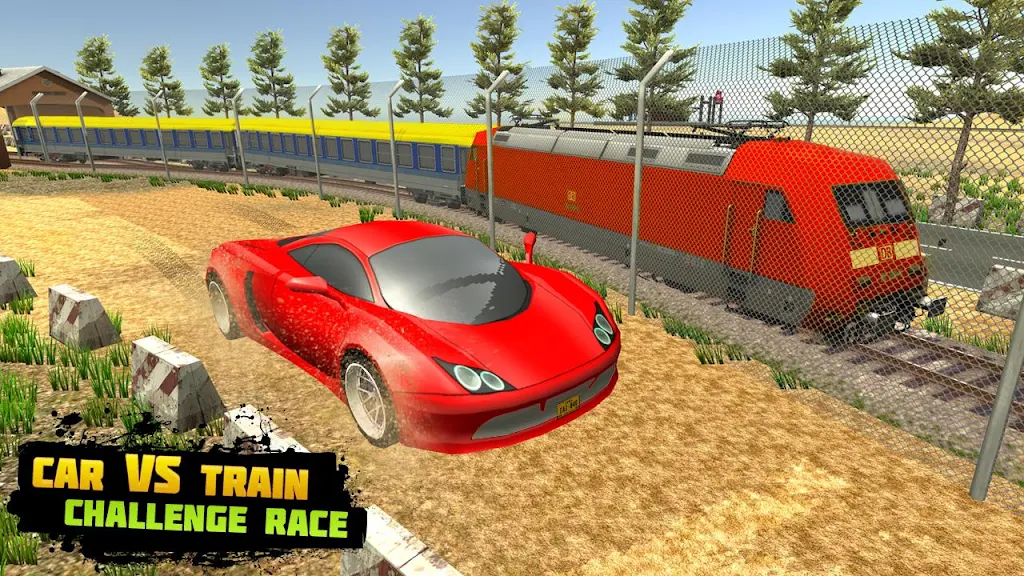 Train Racing 3d- Bus Vs Train Screenshot 4