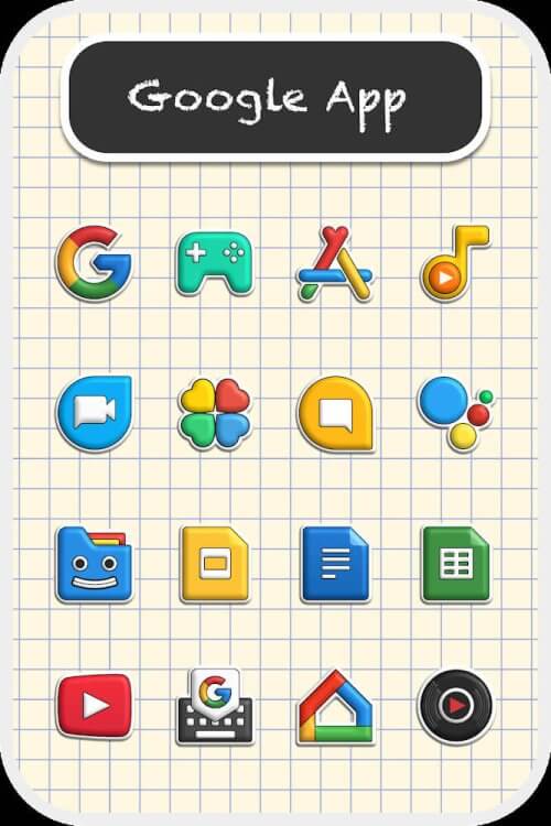 Poppin icon pack Mod ภาพหน้าจอ 2