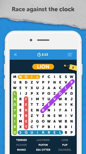 Schermata Infinite Word Search Puzzles 1