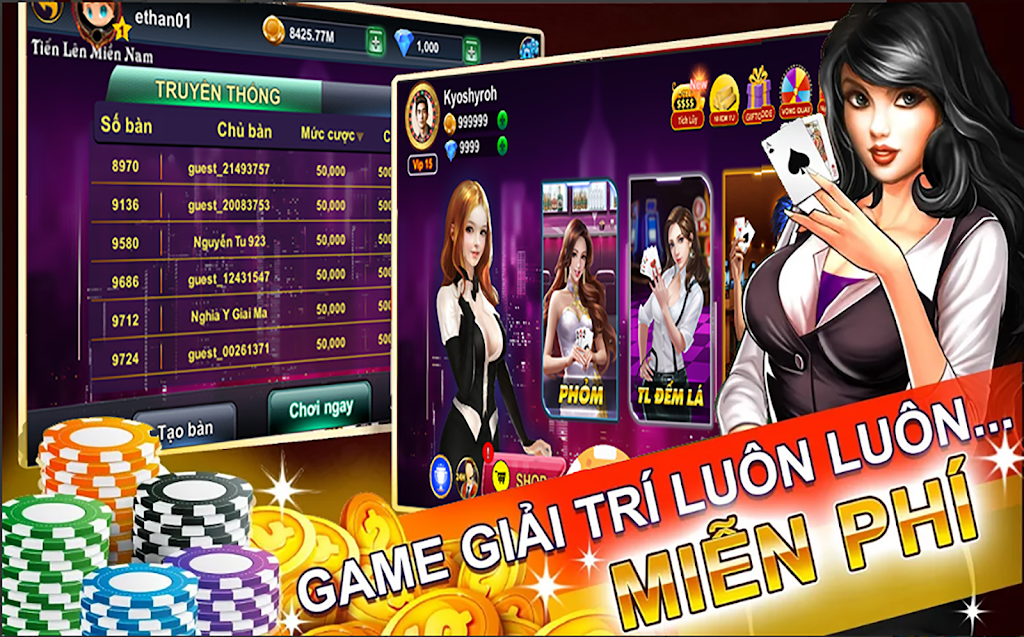 Schermata Tiến lên đếm lá online - tien len 2019 3