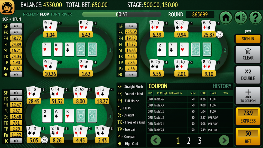 Bet on Poker Screenshot 2