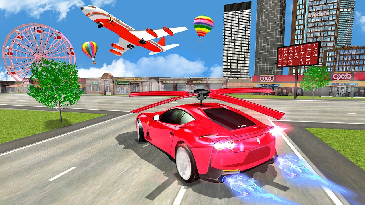 Flying car- Robot Transformation Car Driving Screenshot 1