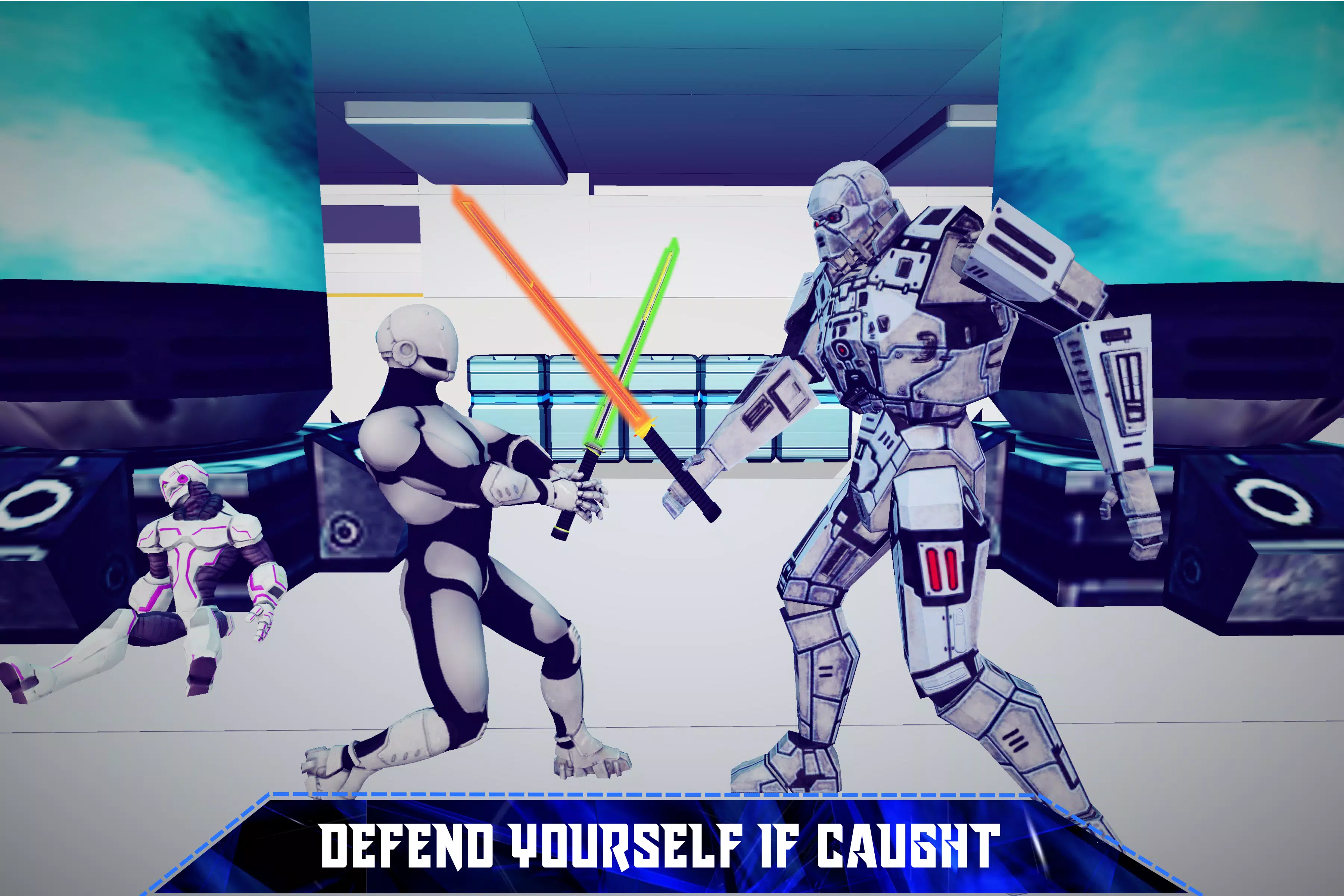 Escape Robot Facility: 3D Cosmic Galaxy Screenshot 3