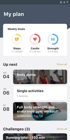 MyPersonalTrainer - FitnessApp スクリーンショット 1