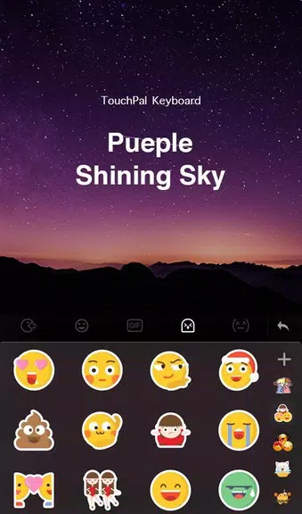 Purple Sky Keyboard Theme 스크린샷 3
