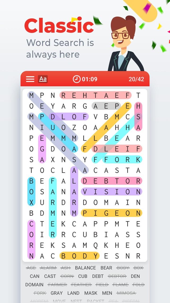 Word Search - Daily Word Games スクリーンショット 1