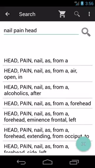 Homoeopathic Repertorium Captura de pantalla 4