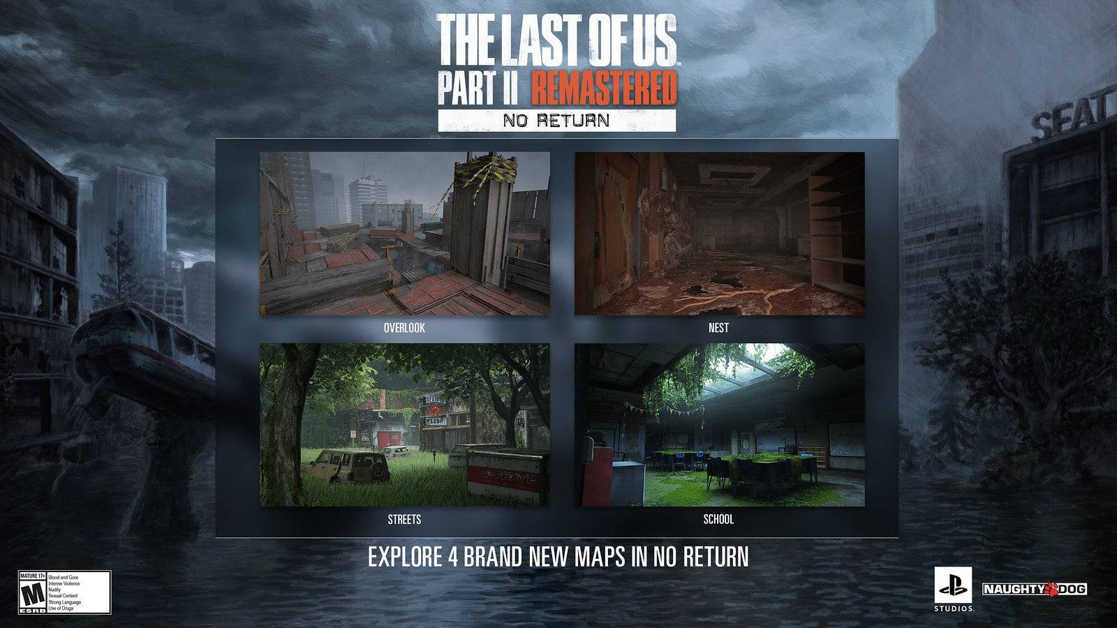 ไม่มีการตั้งค่าผลตอบแทนสำหรับแผนที่ใหม่สี่แผนที่ เครดิตภาพ: Sony Interactive Entertainment
