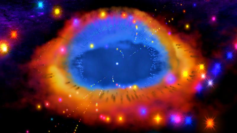 Nebula Music Visualizer Tangkapan skrin 1