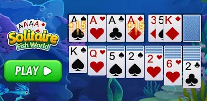 Solitaire Fish World-OceanTrip Ekran Görüntüsü 1