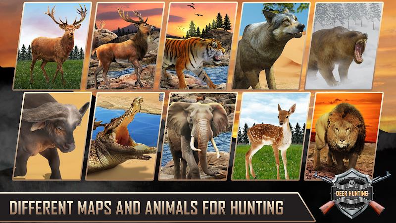 Deer Hunting Simulator Games Schermafbeelding 2