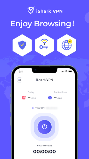 iSharkVPN - Secure & Super Vpn Ảnh chụp màn hình 4