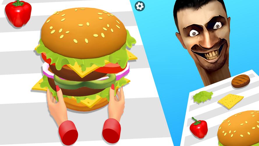 Burger Stack Run Game Ảnh chụp màn hình 2