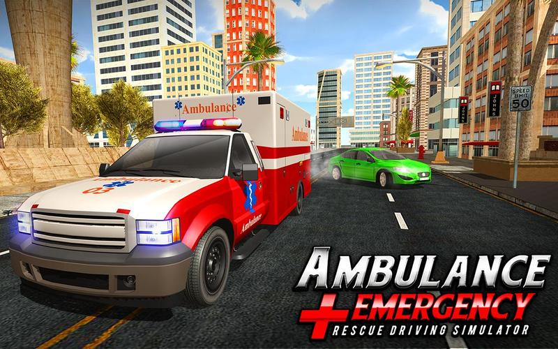 911 Ambulance City Rescue Game Ảnh chụp màn hình 1