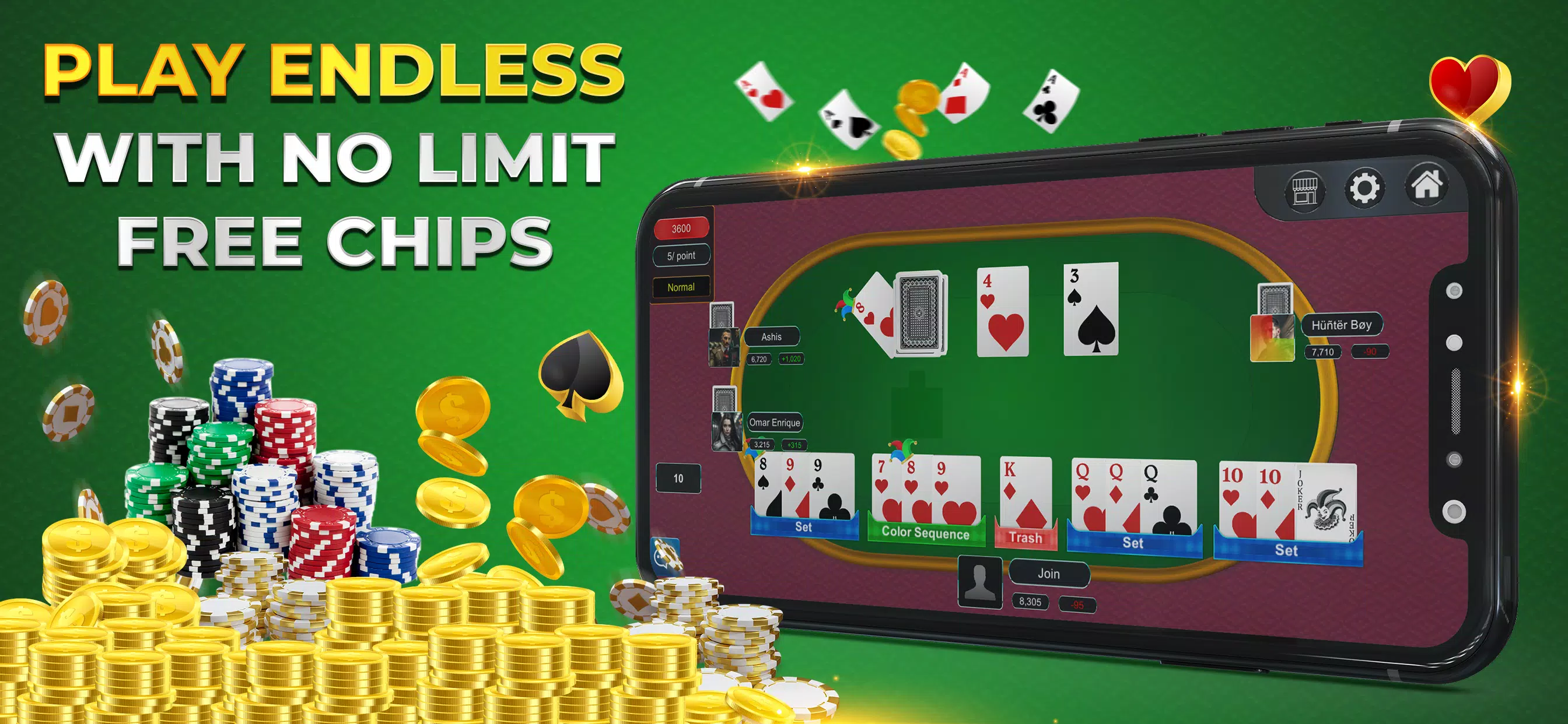 Rummy Online Casino Captura de tela 2