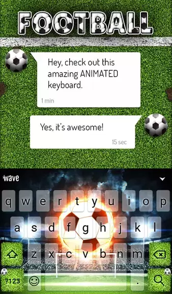 Football Keyboard & Wallpaper应用截图第3张