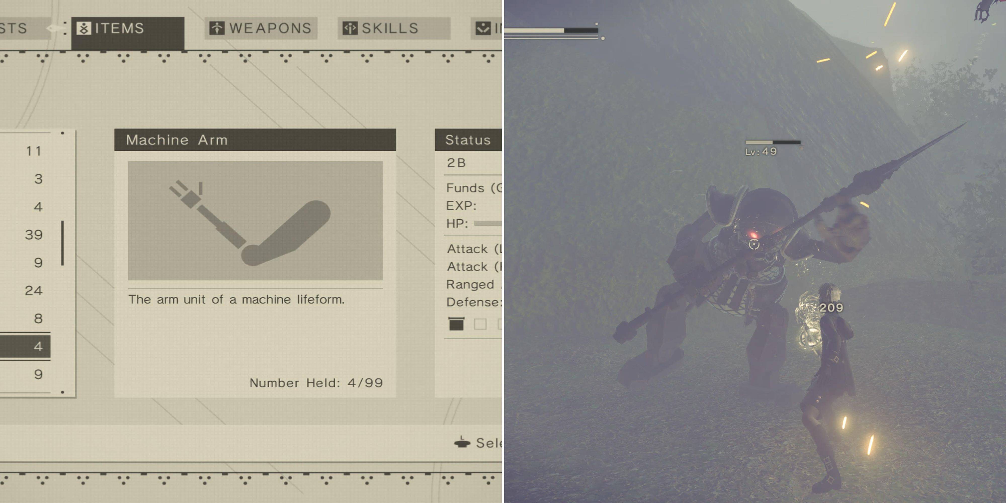 Farm Machine Arms in NieR: Automata