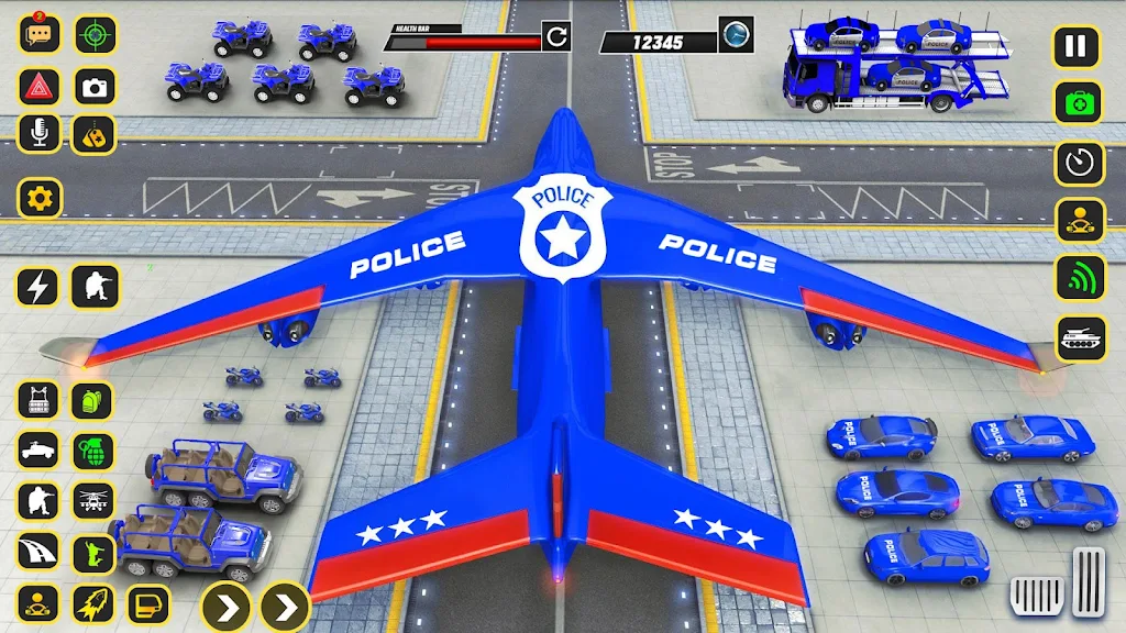 Police Car transporter Game 3D Скриншот 3