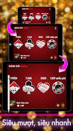 Offline Poker: Tien Len & Phom Captura de tela 1