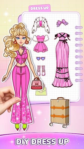 DIY Paper Doll Dress Up Mod スクリーンショット 1