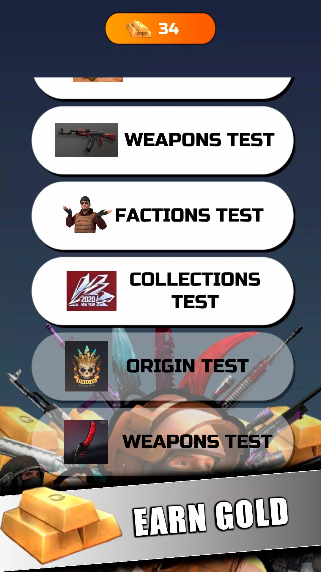 STANDOFF 2 - Mega Quiz 스크린샷 3