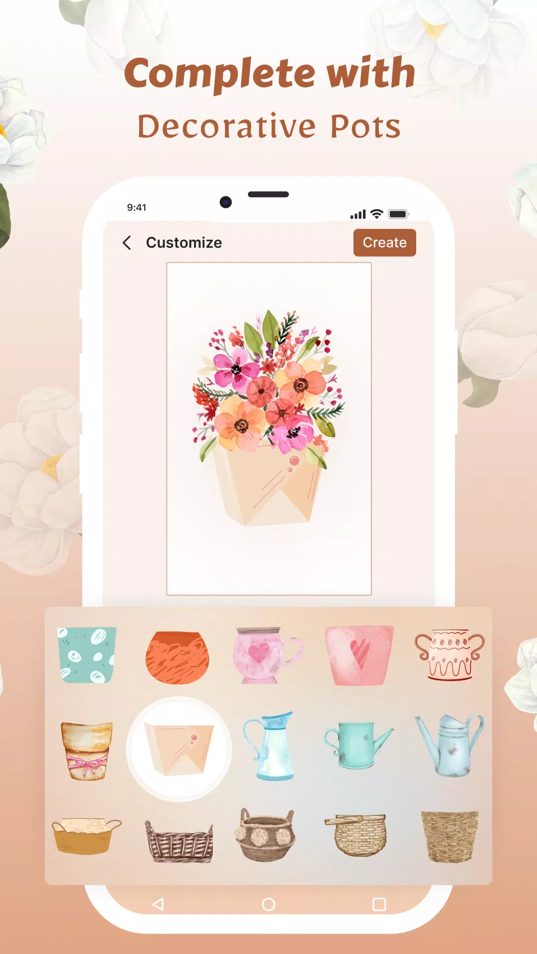 Flower Language Wallpaper DIY Tangkapan skrin 4