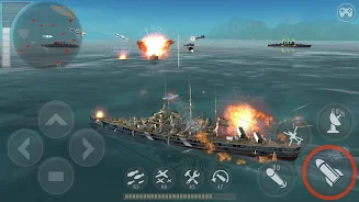 WARSHIP BATTLE:3D World War II Schermafbeelding 2