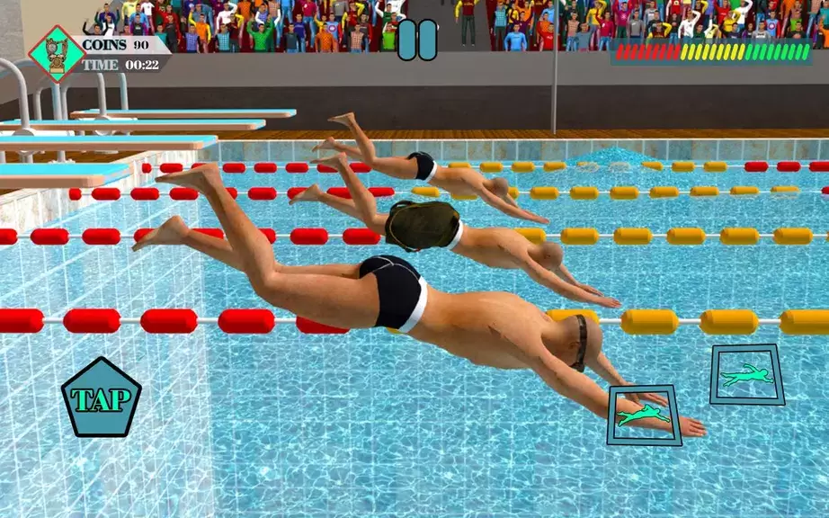Summer Swimming Flip Pool Race ဖန်သားပြင်ဓာတ်ပုံ 1