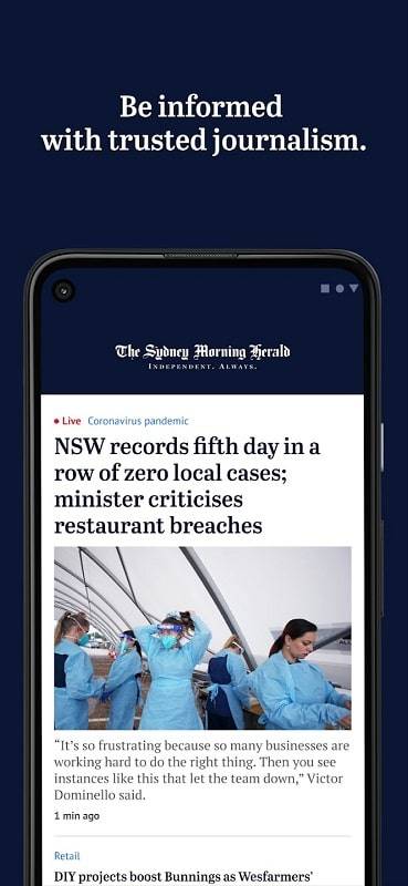 The Sydney Morning Herald Captura de pantalla 1