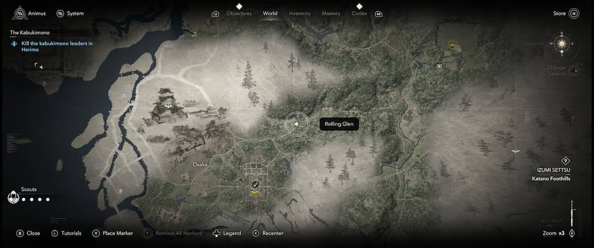 Kuji-kiri #3 Location in Assassin's Creed Shadows