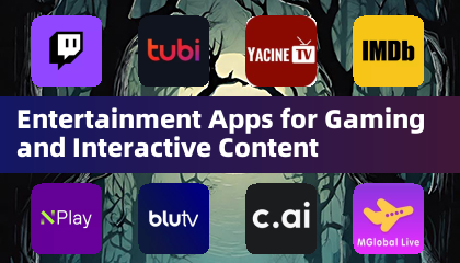 Aplicativos de Entretenimento para Jogos e Conteúdo Interativo